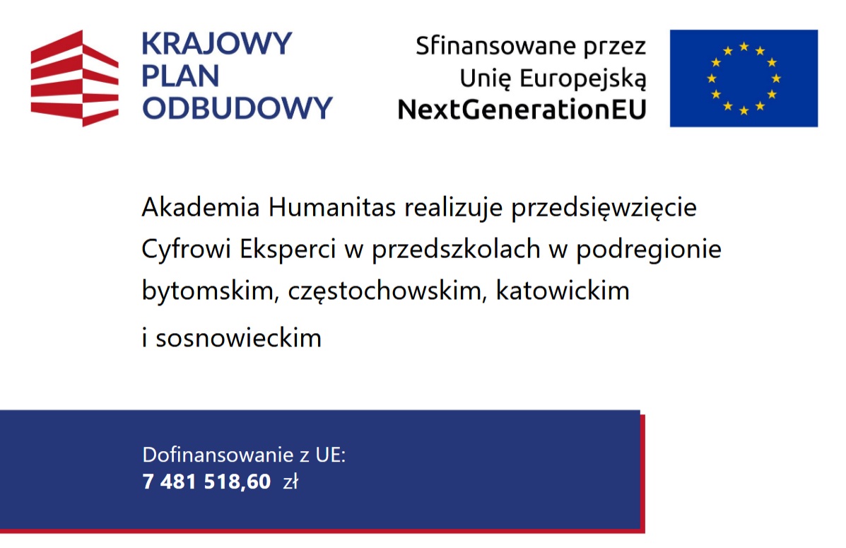 Projekt „Cyfrowi Eksperci w przedszkolach w podregionie bytomskim, częstochowskim, katowickim i sosnowieckim”