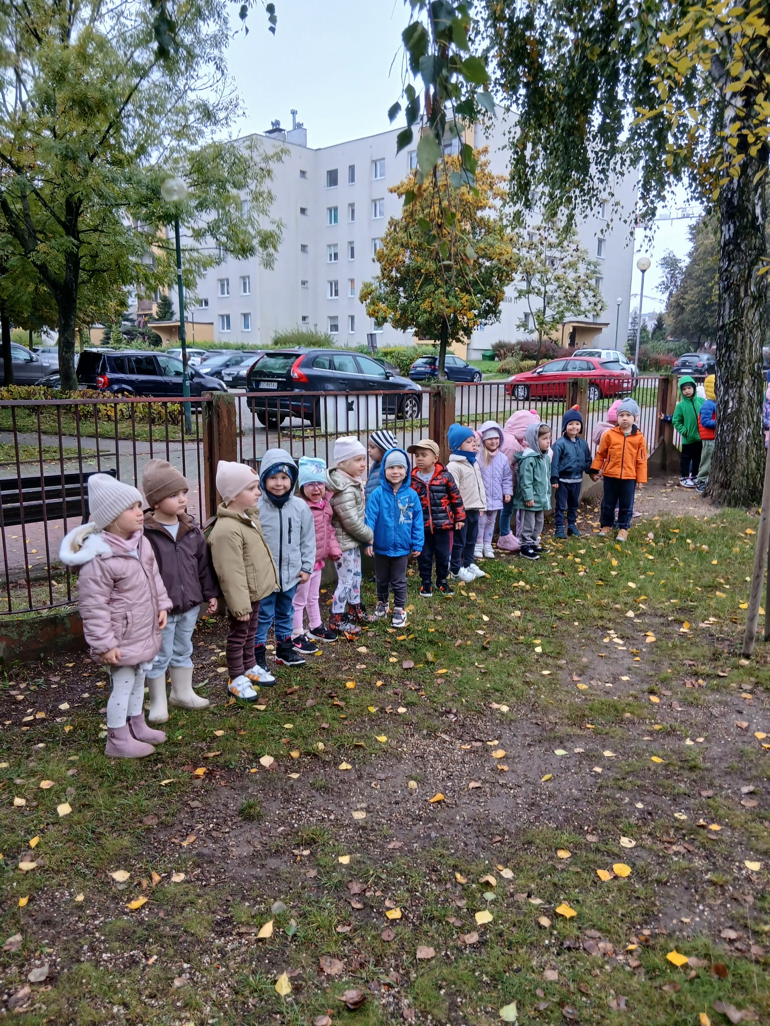 Próbna ewakuacja przeciwpożarowa.