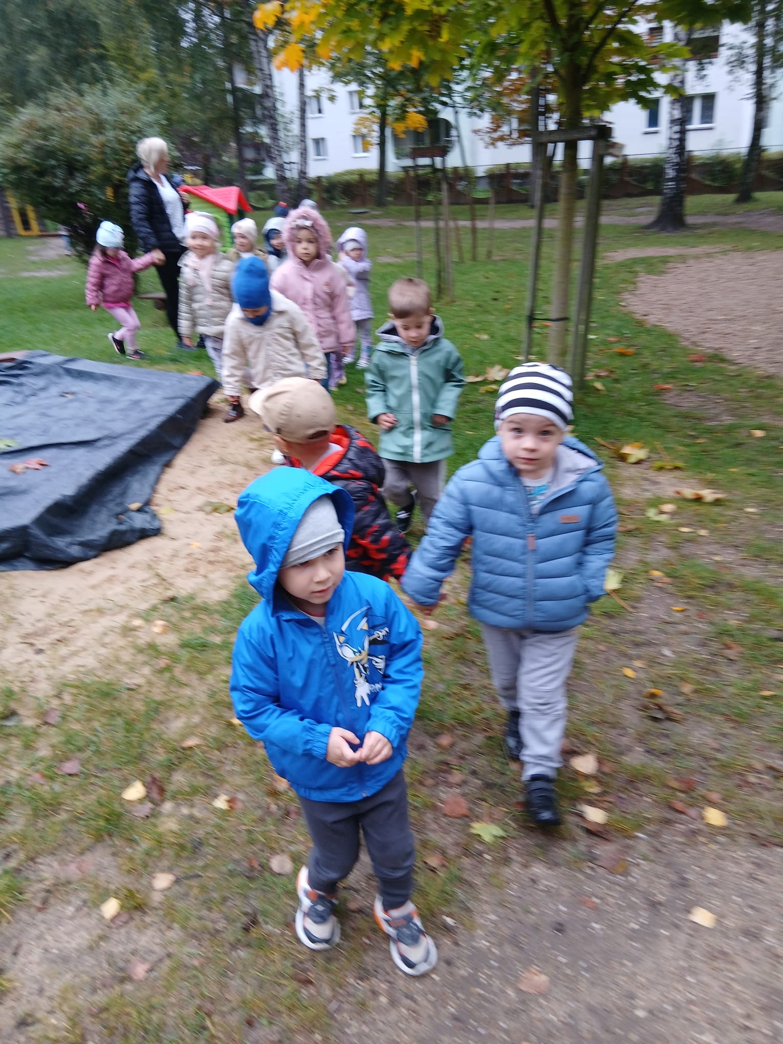 Próbna ewakuacja przeciwpożarowa.