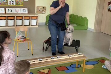 Zajęcia z psem Amirą