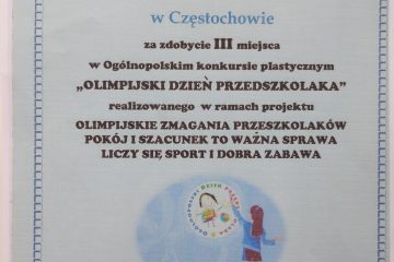 Olimpijskie zmagania przedszkolaków