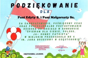 Udział naszych Reprezentantów w Międzyprzedszkolnym Konkursie Piosenki Patriotycznej